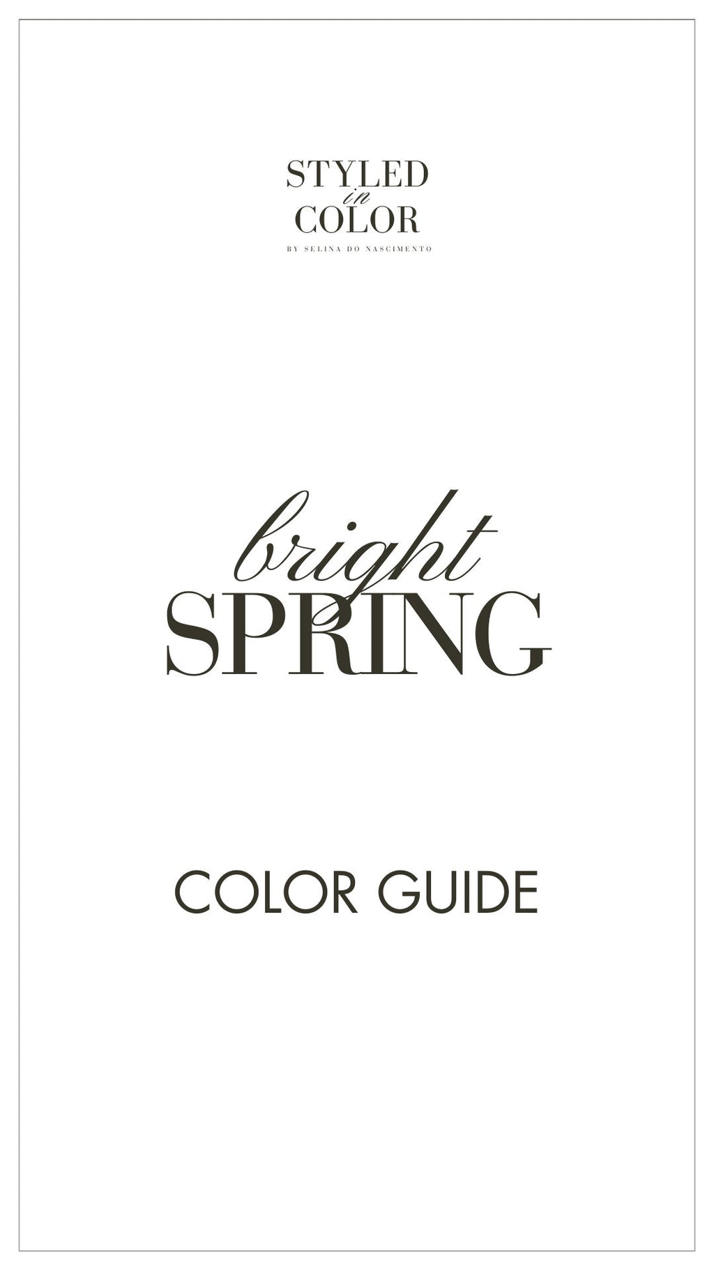 bright Spring Color Guide