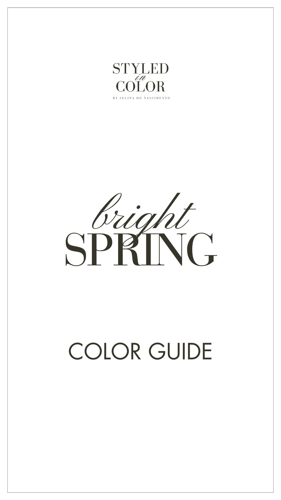 bright Spring Color Guide