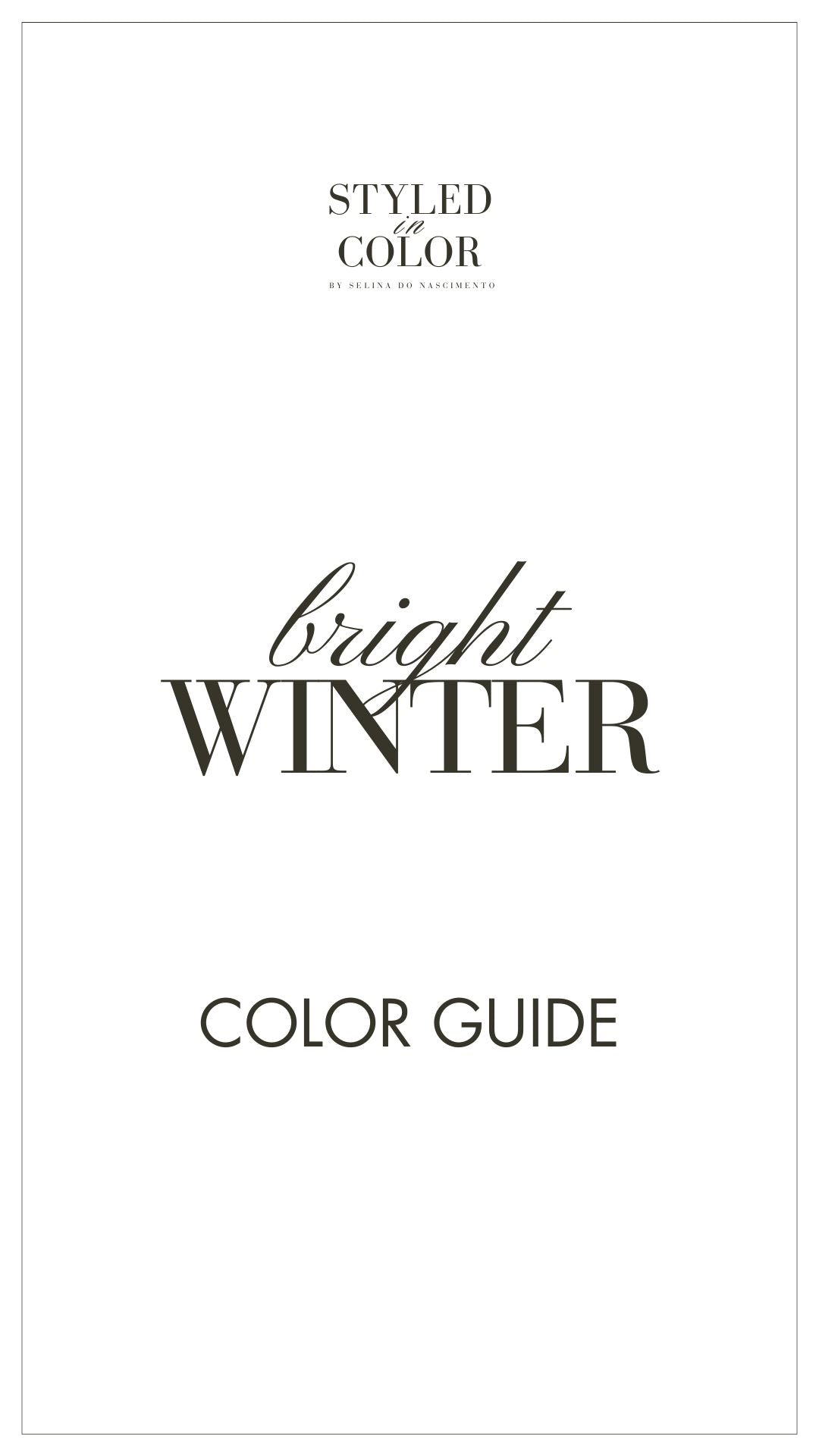 bright Winter Color Guide