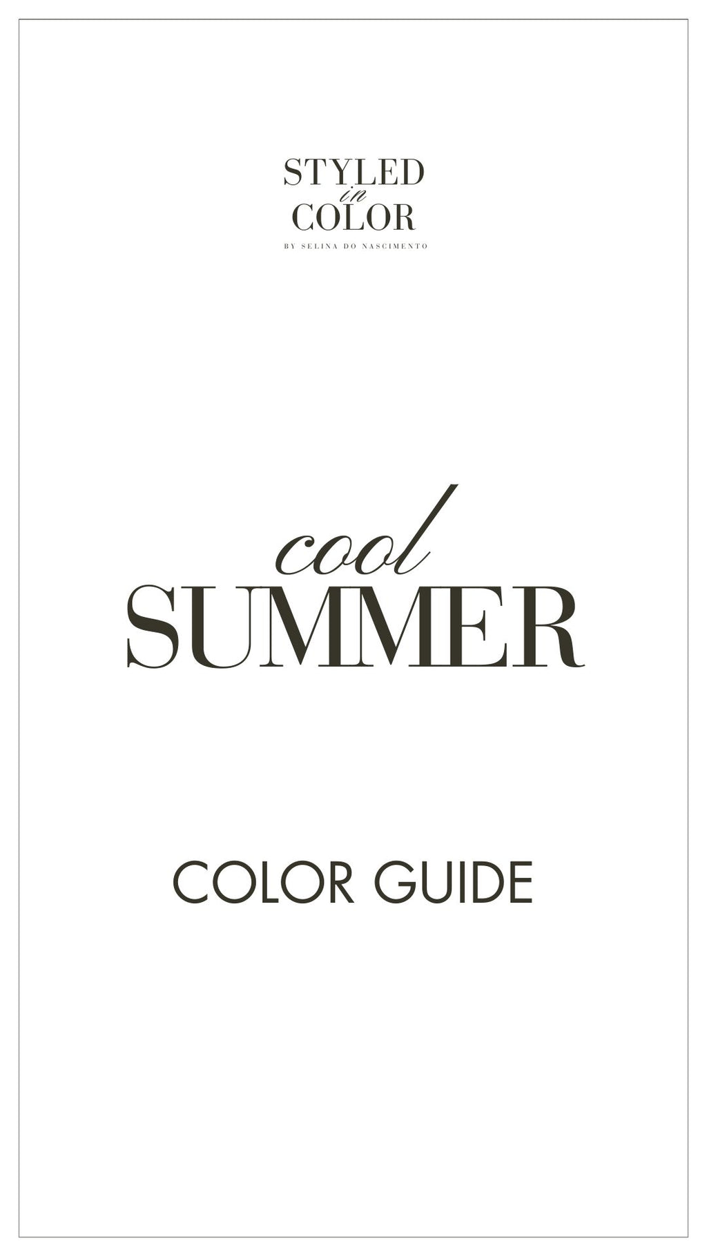 cool Summer Color Guide