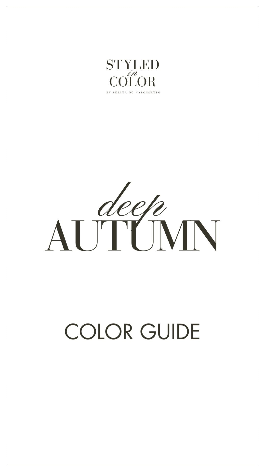 deep Autumn Color Guide