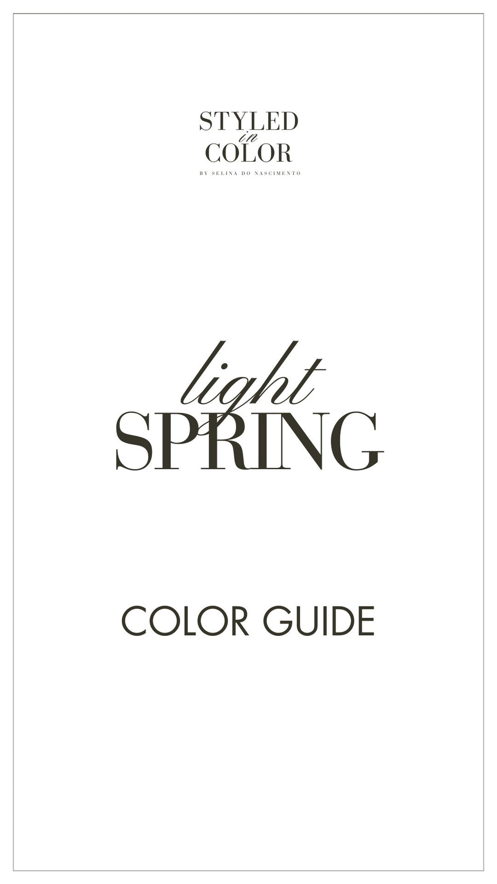 light Spring Color Guide