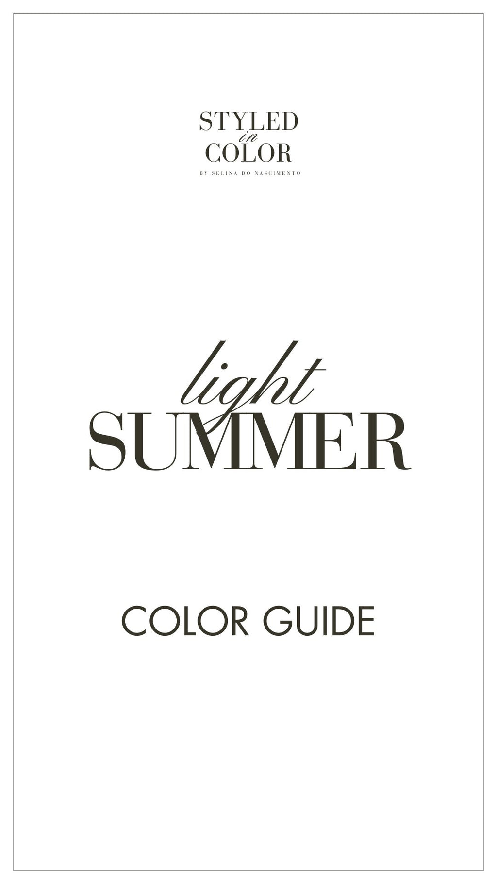 light Summer Color Guide