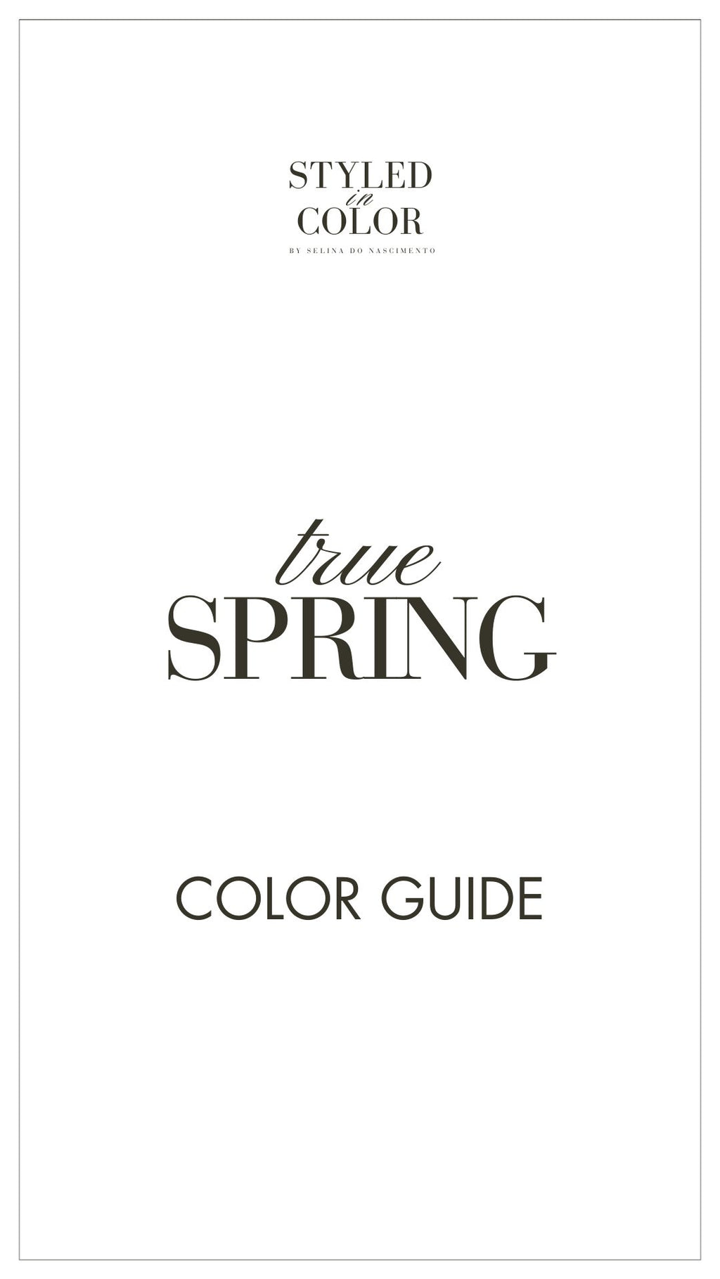 true Spring Color Guide