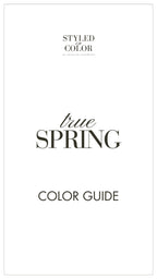 true Spring Color Guide