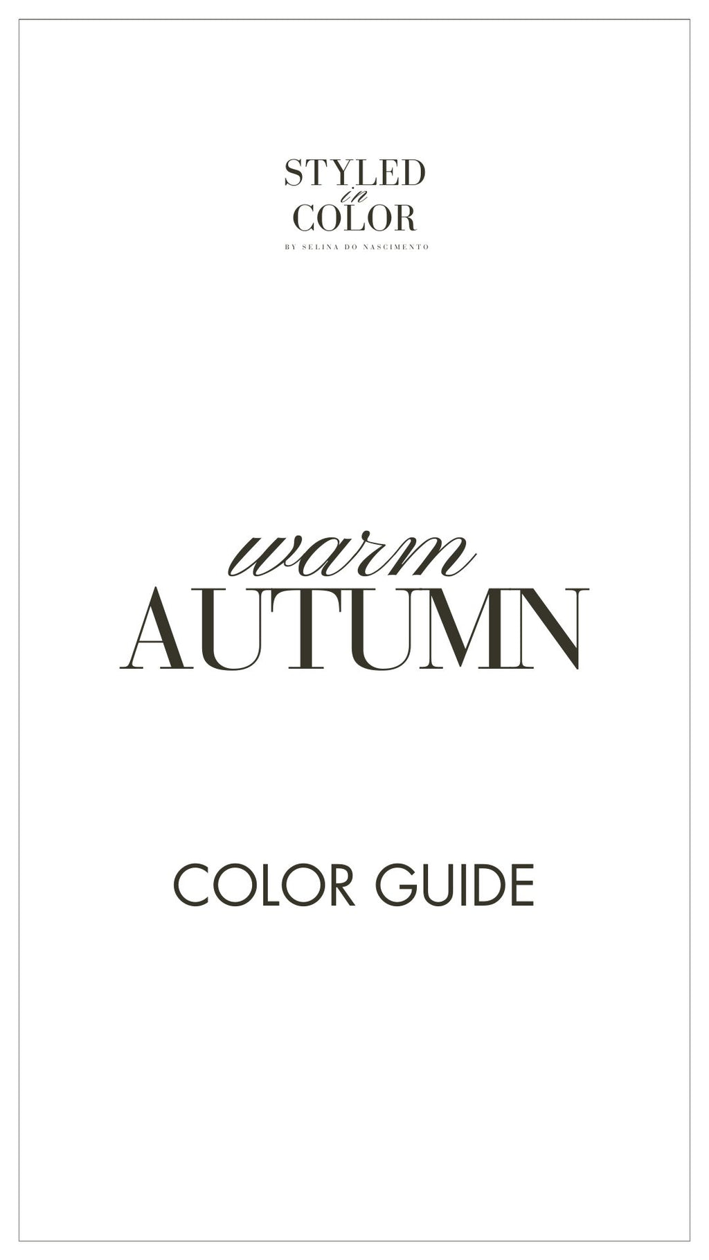 warm Autumn Color Guide