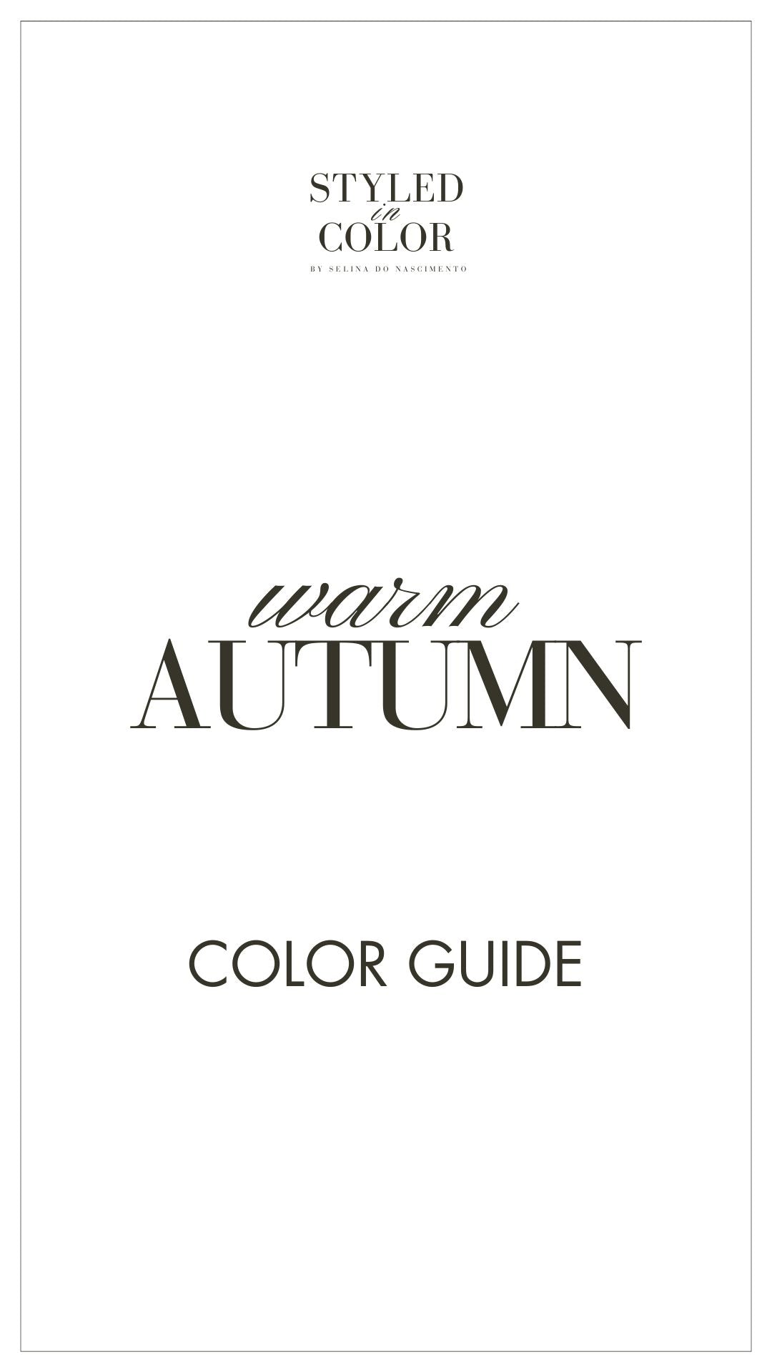 warm Autumn Color Guide