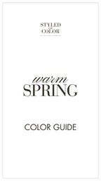 warm Spring Color Guide